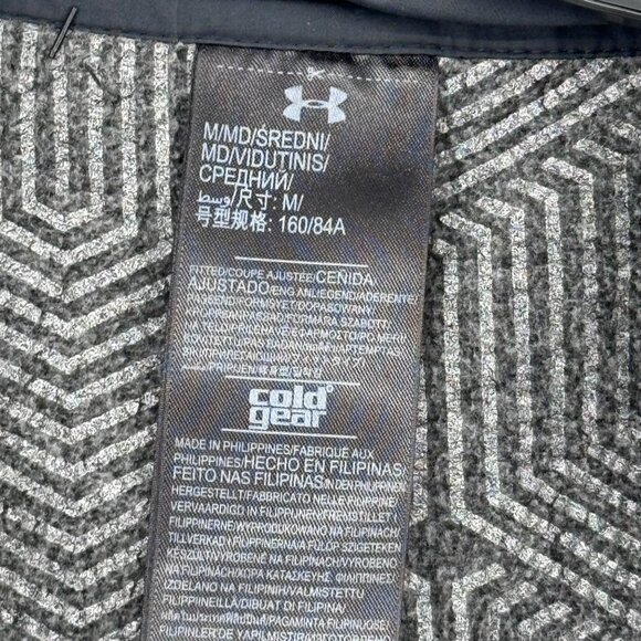 Under Armour ColdGear Sleeveless  Vest fleece womens size M Gray pockets - Picture 2 of 10